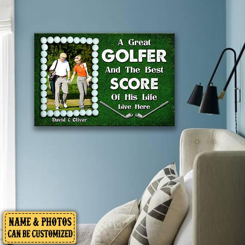 Personalized A Great Golfer And The Best Score Of His Life Live Here Canvaswdwq eqw easdasd Personalized A Great Golfer And The Best Score Of His Life Live Here Canvasewq wqe wqeaadk.