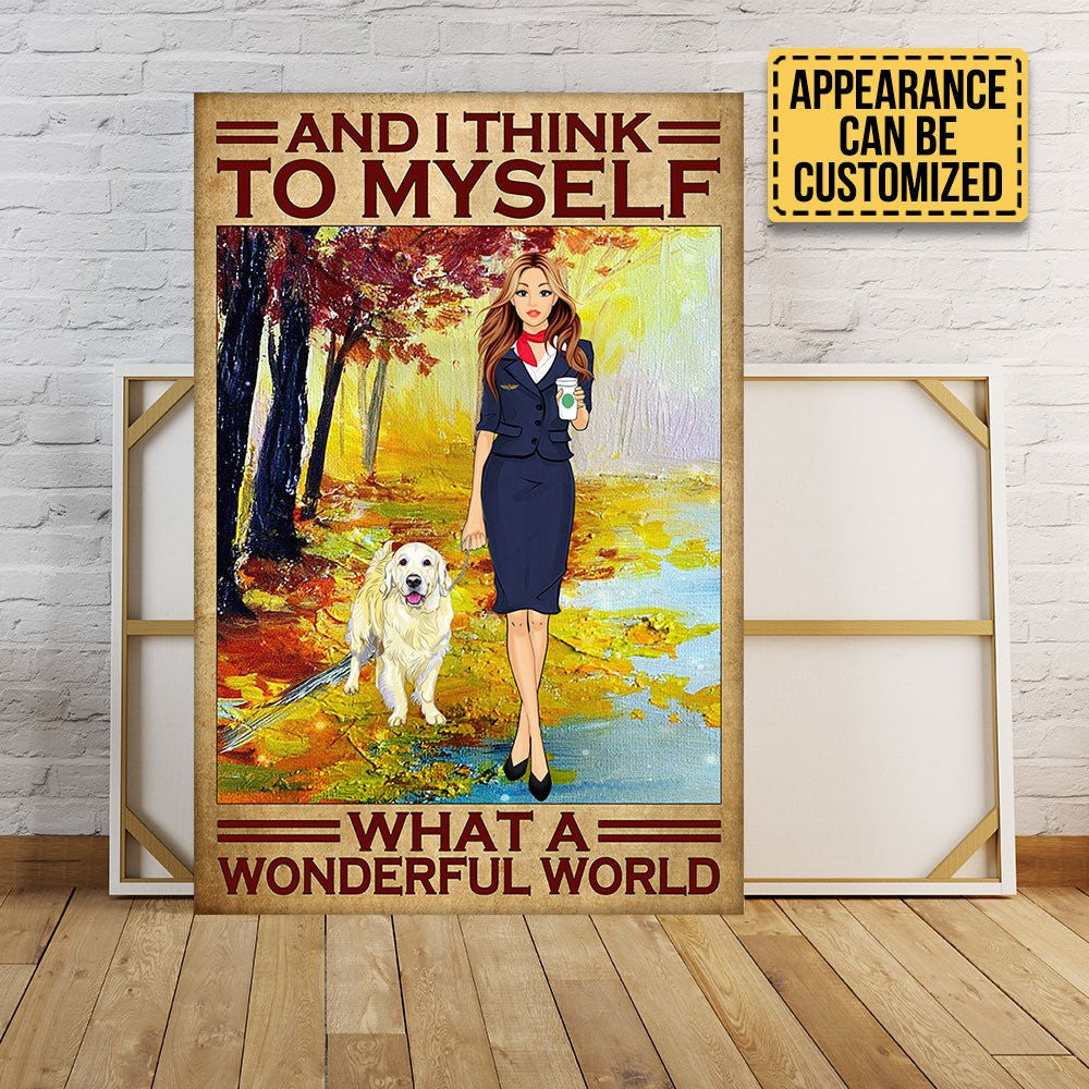 Personalized And I Think To Myself What A Wonderful World Flight Attendant Poster & Canvaswdwq eqw easdasd Personalized And I Think To Myself What A Wonderful World Flight Attendant Poster & Canvasewq wqe wqeaadk.