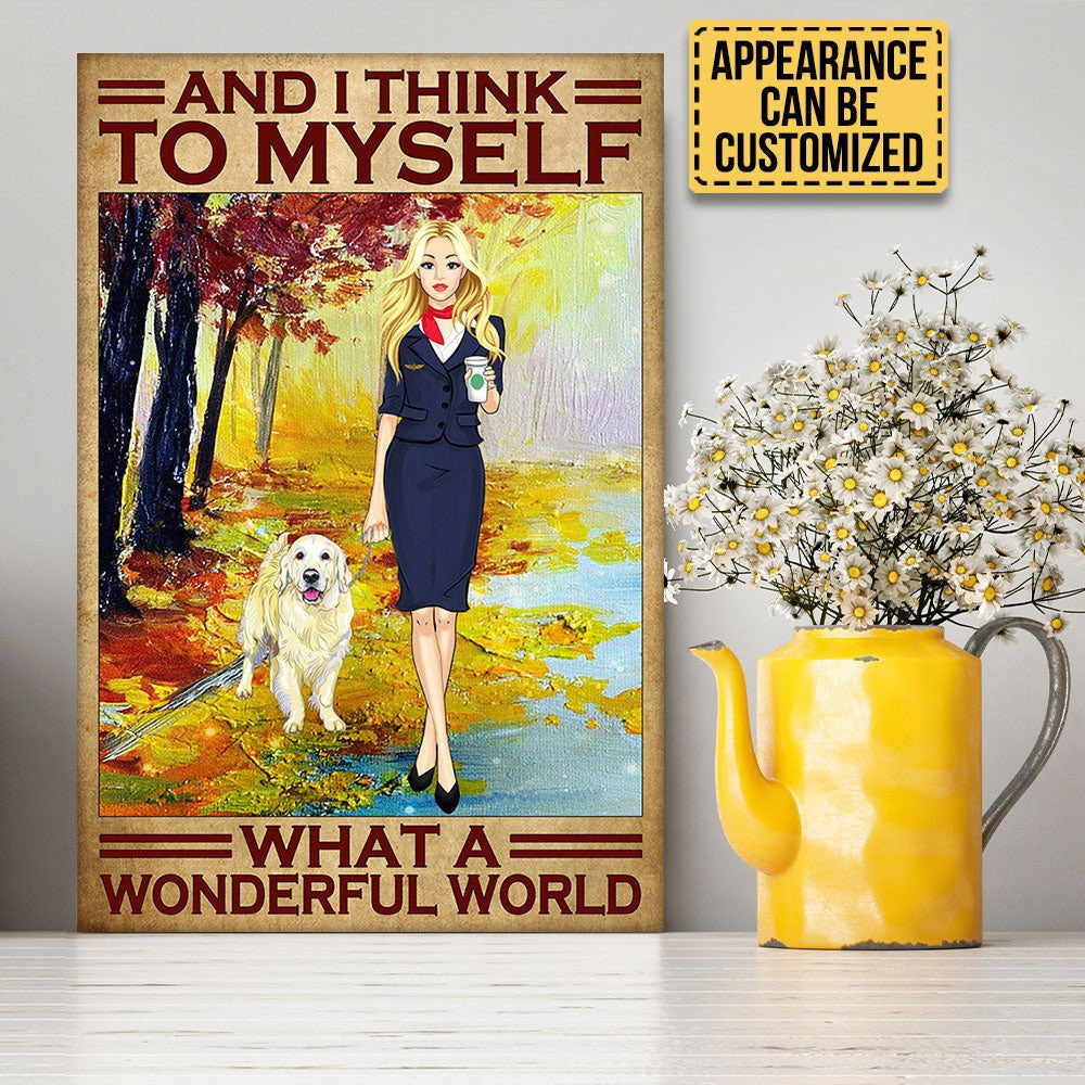 Personalized And I Think To Myself What A Wonderful World Flight Attendant Poster & Canvaswdwq eqw easdasd Personalized And I Think To Myself What A Wonderful World Flight Attendant Poster & Canvasewq wqe wqeaadk.