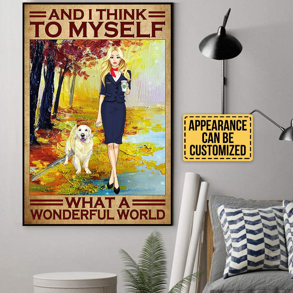 Personalized And I Think To Myself What A Wonderful World Flight Attendant Poster & Canvaswdwq eqw easdasd Personalized And I Think To Myself What A Wonderful World Flight Attendant Poster & Canvasewq wqe wqeaadk.