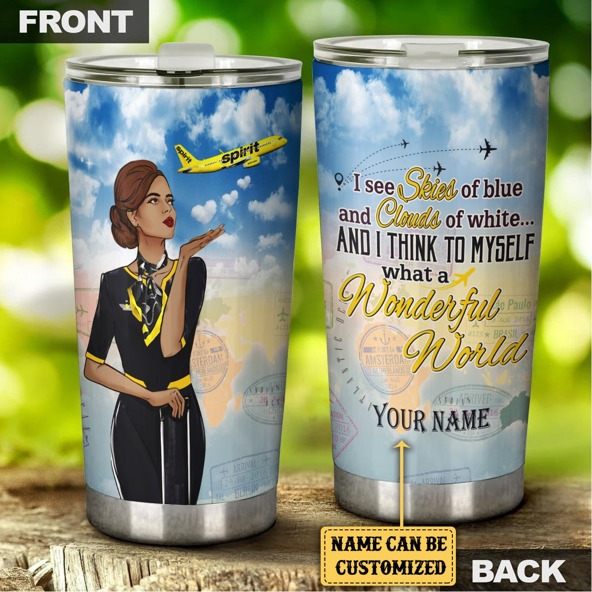 Personalized And I Think To Myself What A Wonderful World Flight Attendant Tumblerwdwq eqw easdasd Personalized And I Think To Myself What A Wonderful World Flight Attendant Tumblerewq wqe wqeaadk.