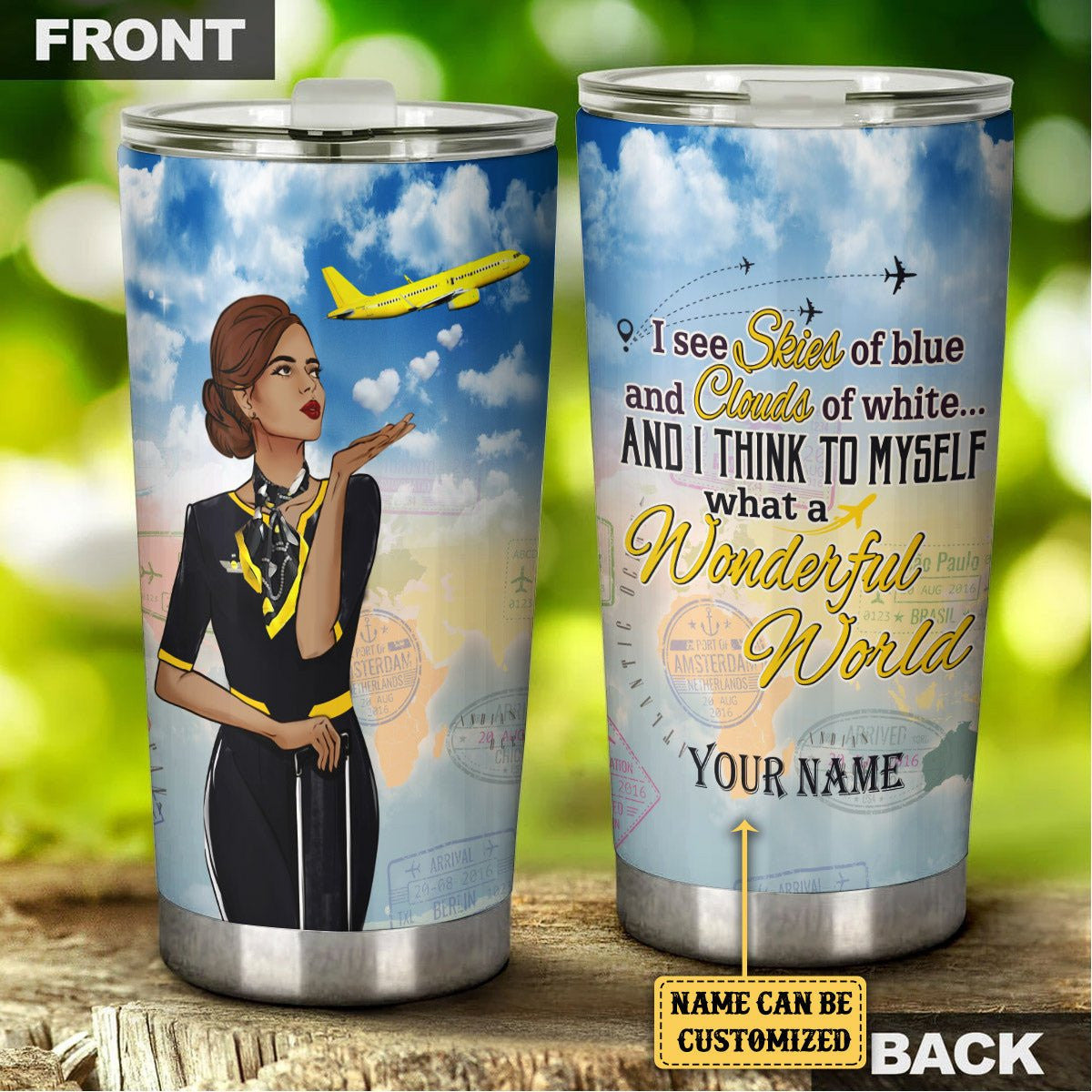 Personalized And I Think To Myself What A Wonderful World Flight Attendant Tumblerwdwq eqw easdasd Personalized And I Think To Myself What A Wonderful World Flight Attendant Tumblerewq wqe wqeaadk.