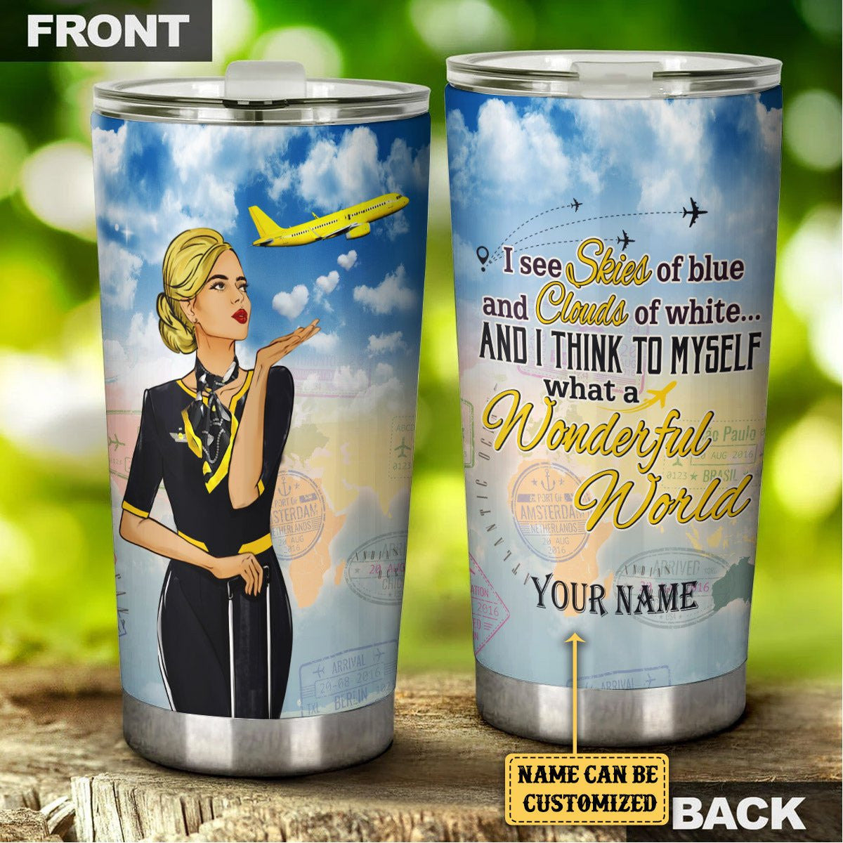 Personalized And I Think To Myself What A Wonderful World Flight Attendant Tumblerwdwq eqw easdasd Personalized And I Think To Myself What A Wonderful World Flight Attendant Tumblerewq wqe wqeaadk.