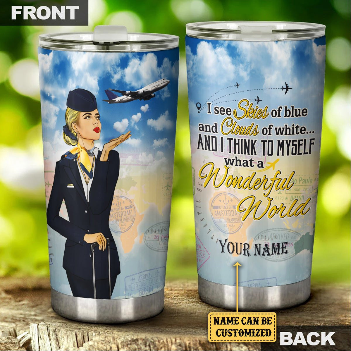 Personalized And I Think To Myself What A Wonderful World Flight Attendant Tumblerwdwq eqw easdasd Personalized And I Think To Myself What A Wonderful World Flight Attendant Tumblerewq wqe wqeaadk.