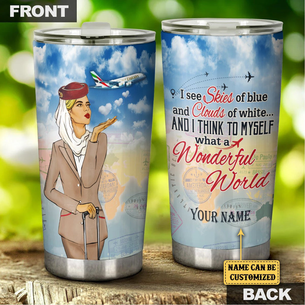 Personalized And I Think To Myself What A Wonderful World Flight Attendant Tumblerwdwq eqw easdasd Personalized And I Think To Myself What A Wonderful World Flight Attendant Tumblerewq wqe wqeaadk.
