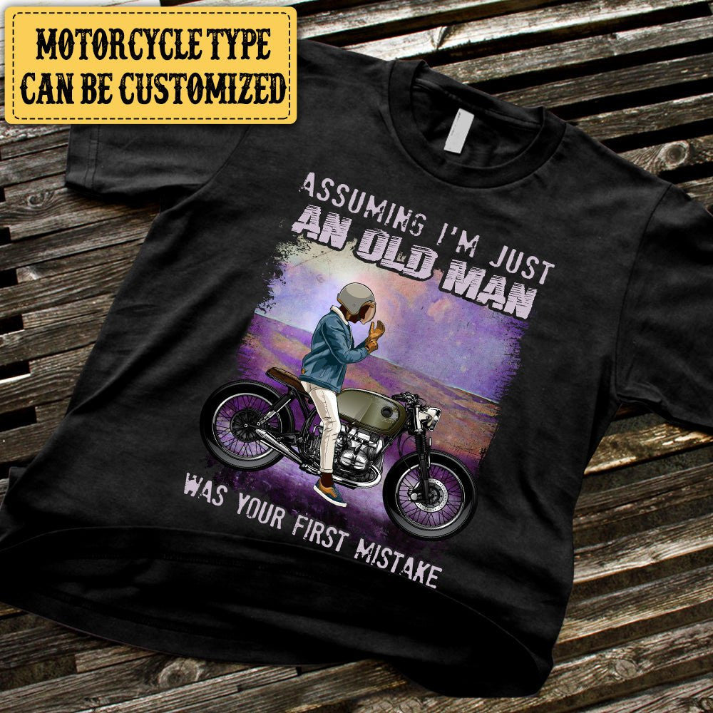 Personalized Assuming I'm Just An Old Man Was Your First Mistake Motorcycle Shirtwdwq eqw easdasd Personalized Assuming I'm Just An Old Man Was Your First Mistake Motorcycle Shirtewq wqe wqeaadk.