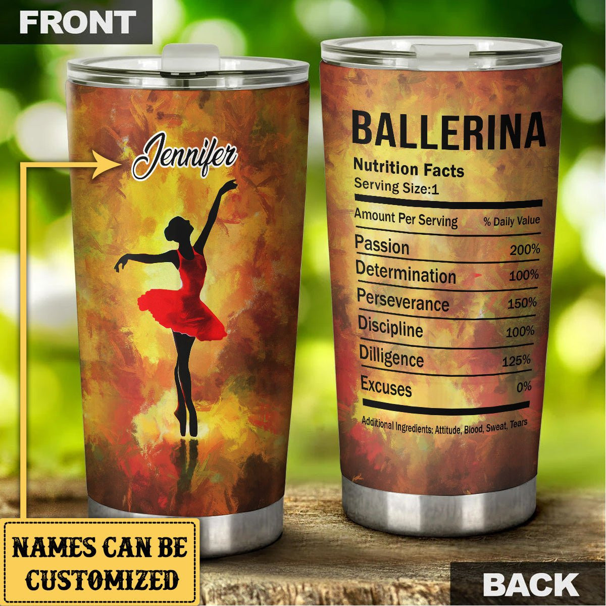 Personalized Ballerina Nutrition Facts Tumblerwdwq eqw easdasd Personalized Ballerina Nutrition Facts Tumblerewq wqe wqeaadk.
