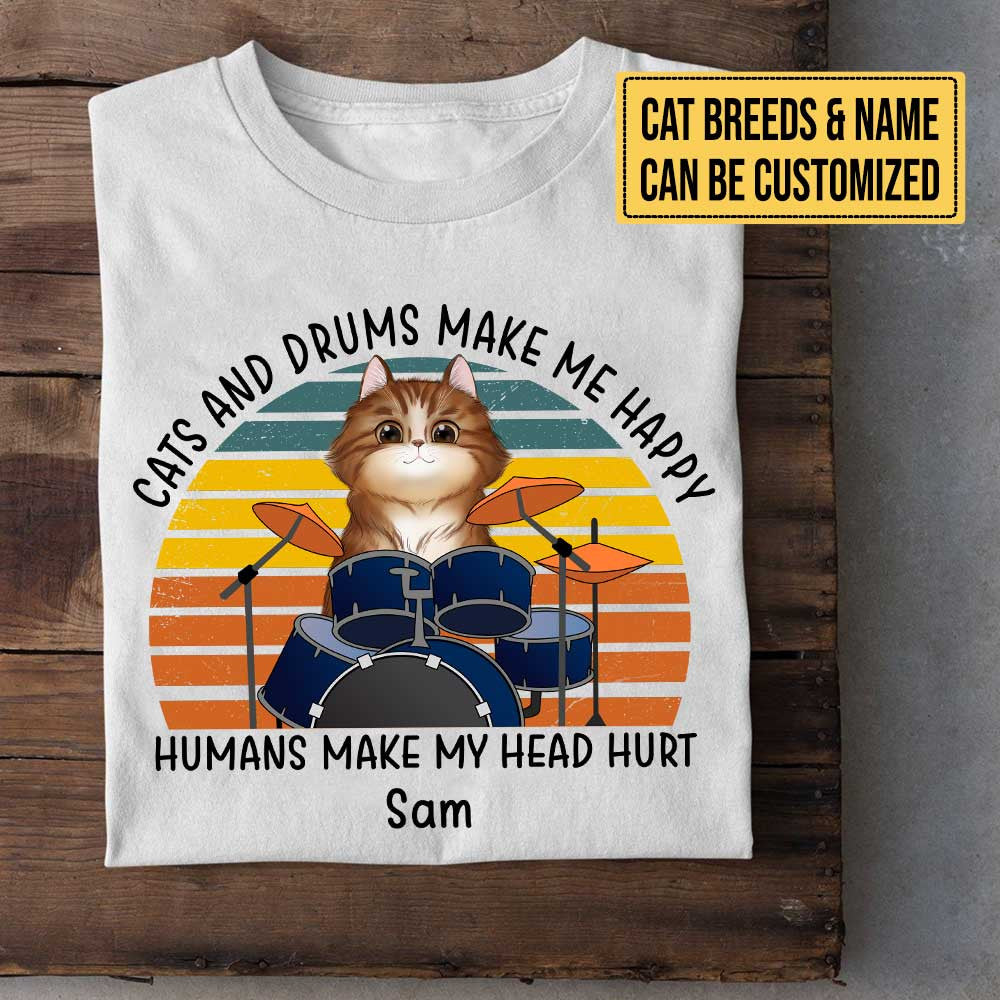 Personalized Cats And Drums Make Me Happy Shirtwdwq eqw easdasd Personalized Cats And Drums Make Me Happy Shirtewq wqe wqeaadk.