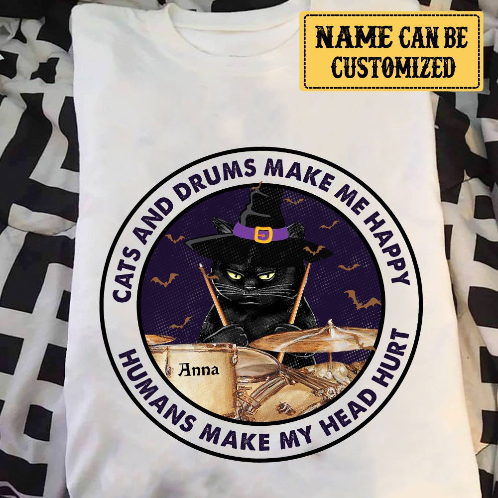 Personalized Cats And Drums Make Me Happy Shirtwdwq eqw easdasd Personalized Cats And Drums Make Me Happy Shirtewq wqe wqeaadk.