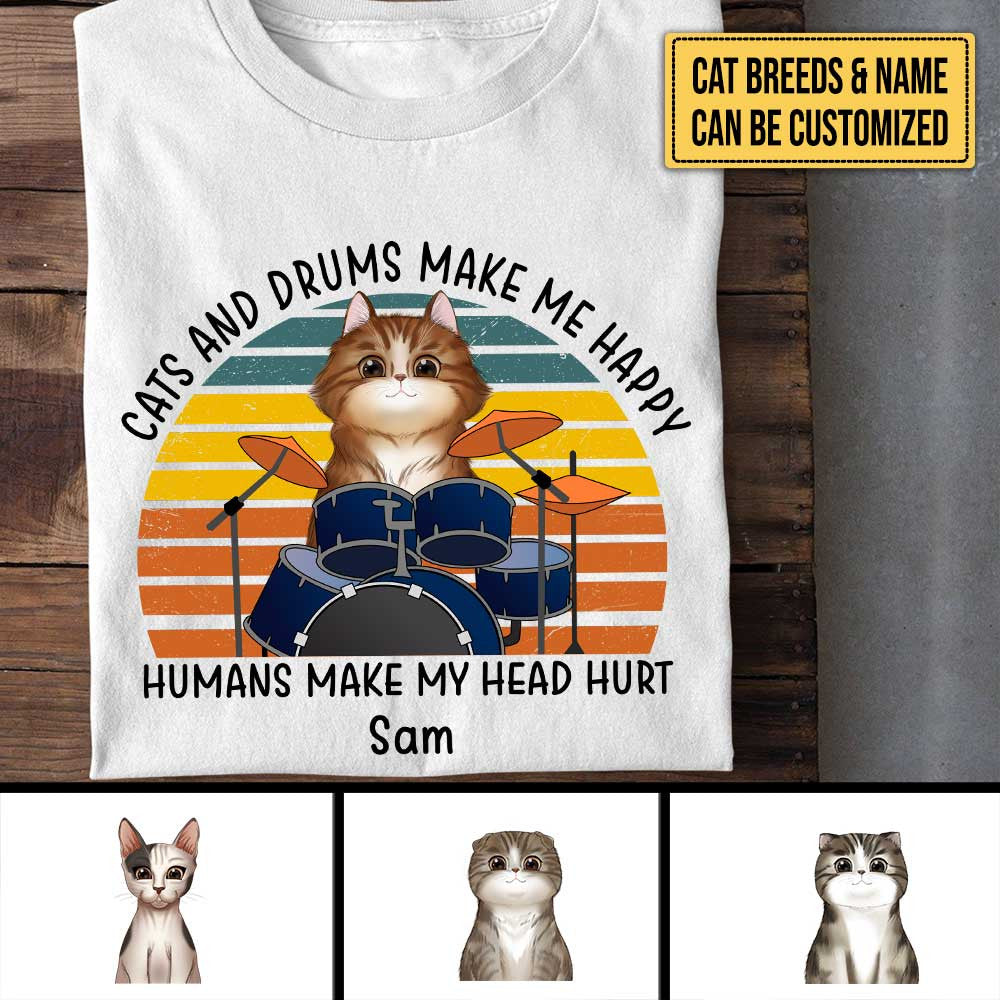 Personalized Cats And Drums Make Me Happy Shirtwdwq eqw easdasd Personalized Cats And Drums Make Me Happy Shirtewq wqe wqeaadk.