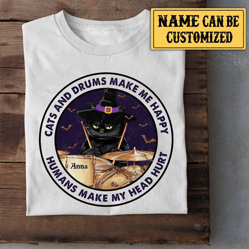 Personalized Cats And Drums Make Me Happy Shirtwdwq eqw easdasd Personalized Cats And Drums Make Me Happy Shirtewq wqe wqeaadk.