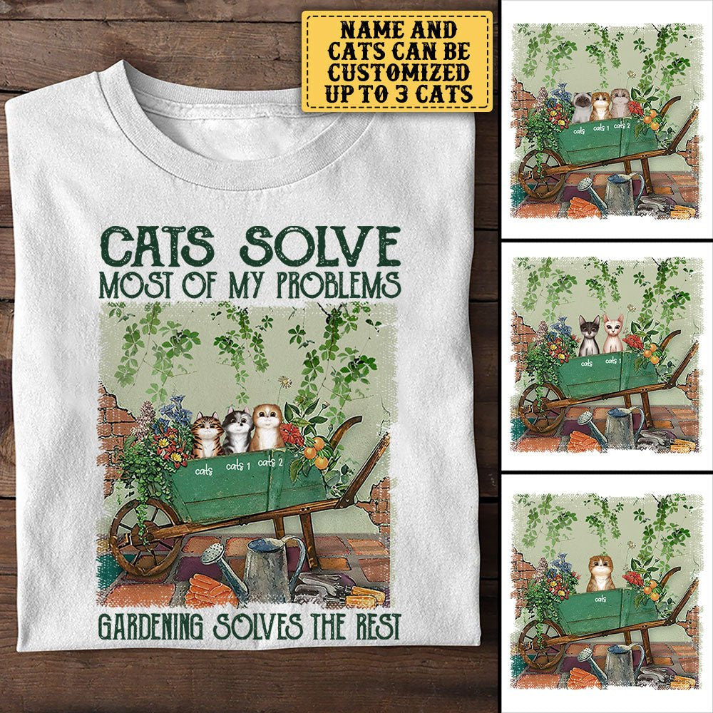 Personalized Cats Solve Most Of My Problems Gardening Solves The Rest Shirtwdwq eqw easdasd Personalized Cats Solve Most Of My Problems Gardening Solves The Rest Shirtewq wqe wqeaadk.