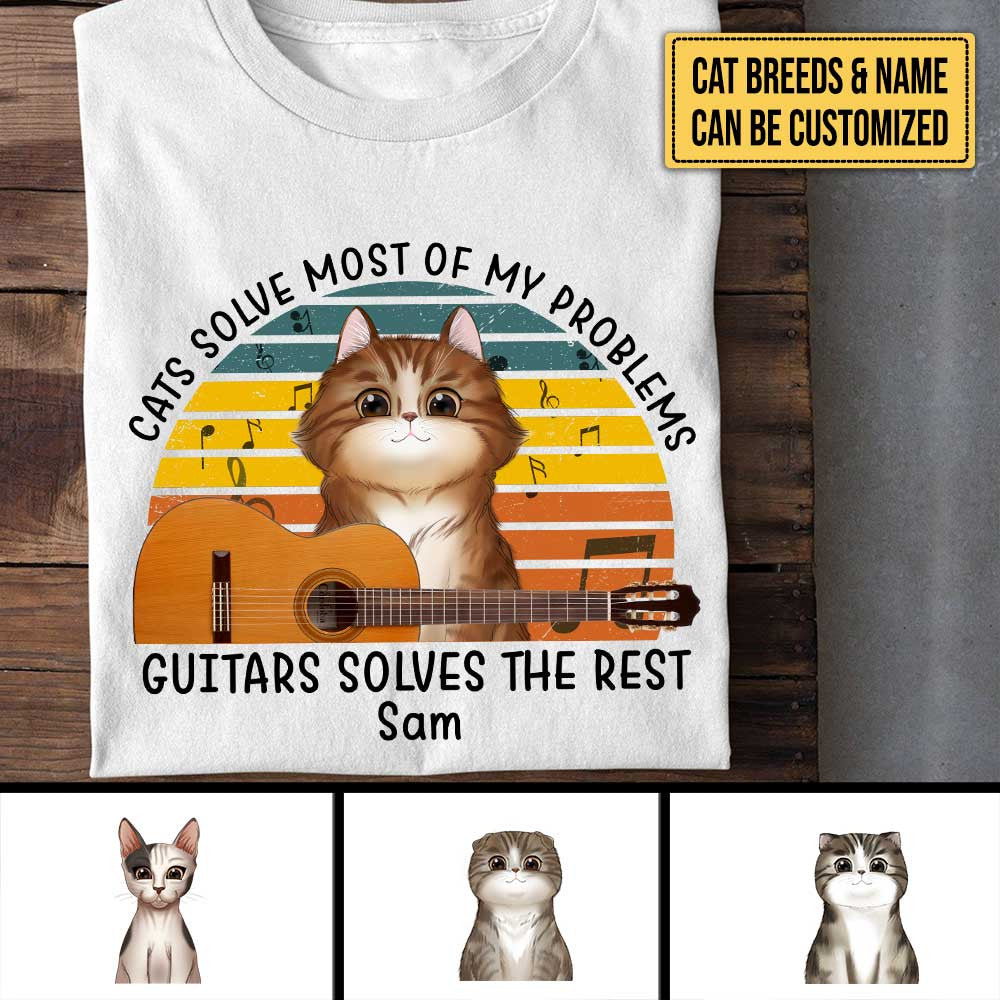 Personalized Cats Solve Most Of My Problems Guitars Solve The Rest Shirtwdwq eqw easdasd Personalized Cats Solve Most Of My Problems Guitars Solve The Rest Shirtewq wqe wqeaadk.