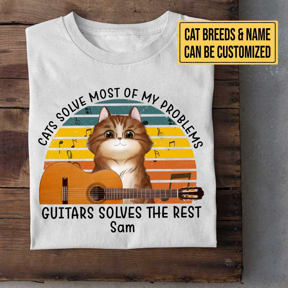 Personalized Cats Solve Most Of My Problems Guitars Solve The Rest Shirtwdwq eqw easdasd Personalized Cats Solve Most Of My Problems Guitars Solve The Rest Shirtewq wqe wqeaadk.