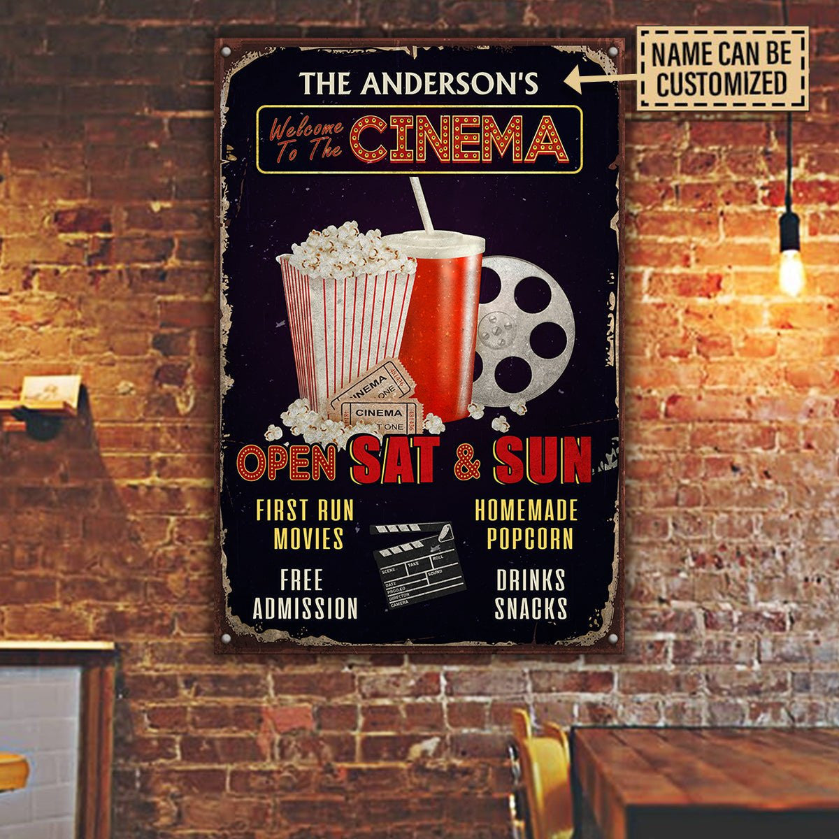 Personalized Cinema Metal Signwdwq eqw easdasd Personalized Cinema Metal Signewq wqe wqeaadk.