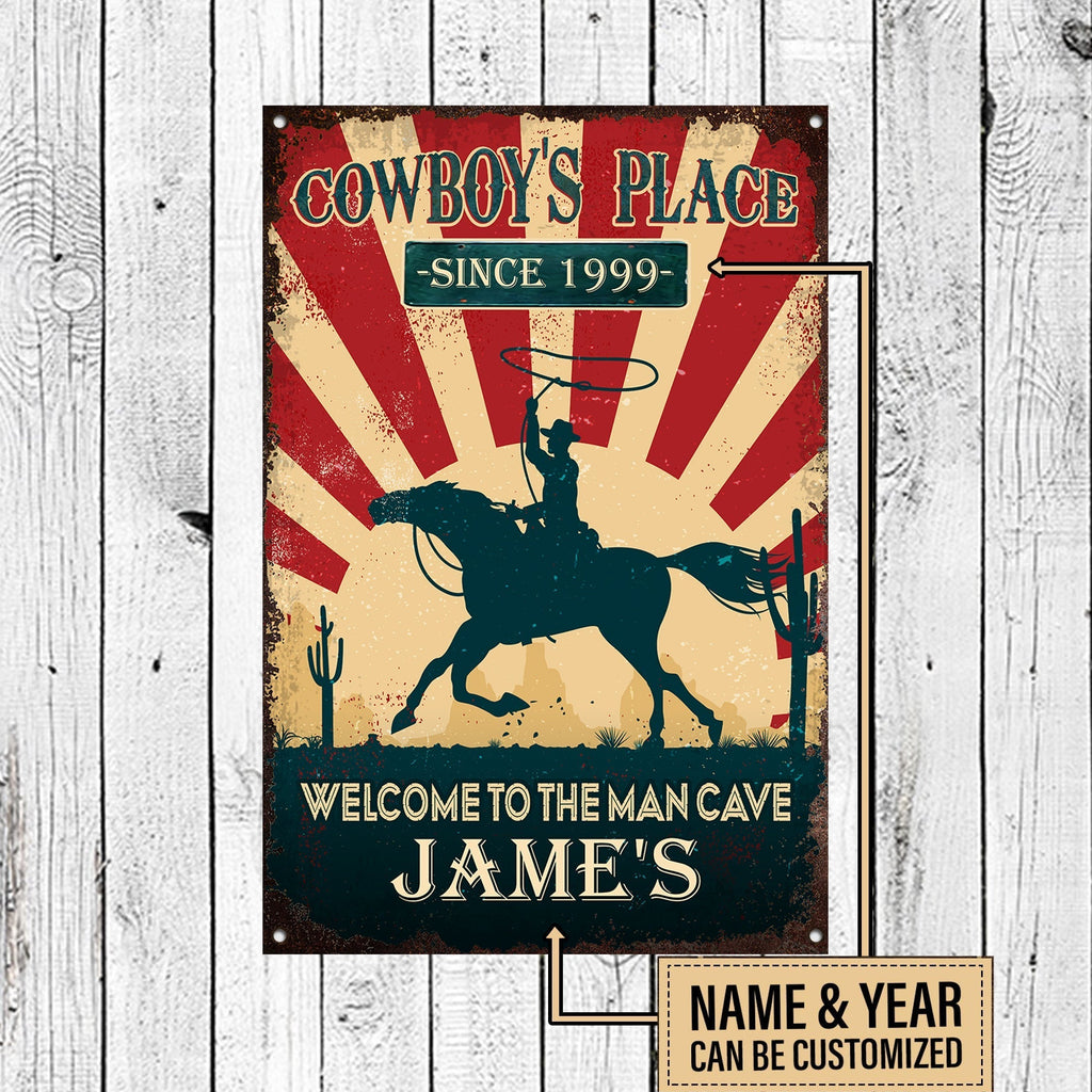 Personalized Cowboy Place Welcome To The Man Cave Metal Signwdwq eqw easdasd Personalized Cowboy Place Welcome To The Man Cave Metal Signewq wqe wqeaadk.