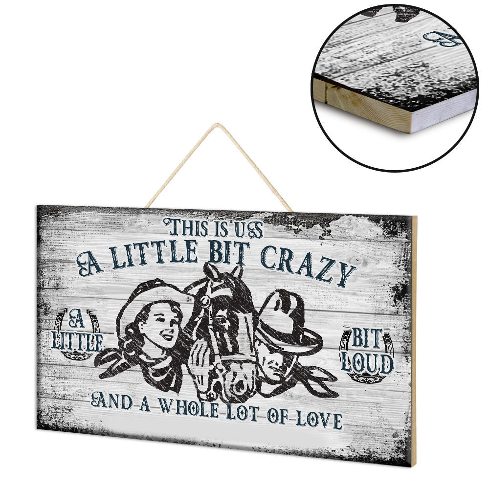 Personalized Cowboy This Is Us Pallet Wood Rectangle Sign.
