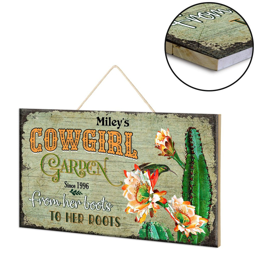 Personalized Cowgirl Garden Pallet Wood Rectangle Signwdwq eqw easdasd Personalized Cowgirl Garden Pallet Wood Rectangle Signewq wqe wqeaadk.
