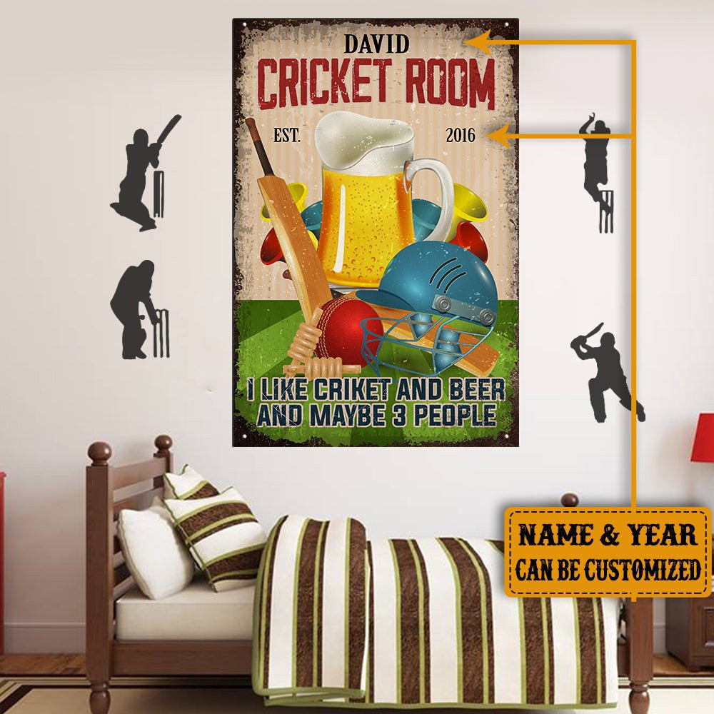 Personalized Cricket Room I Like Cricket And Beer And Maybe 3 People Metal Signwdwq eqw easdasd Personalized Cricket Room I Like Cricket And Beer And Maybe 3 People Metal Signewq wqe wqeaadk.