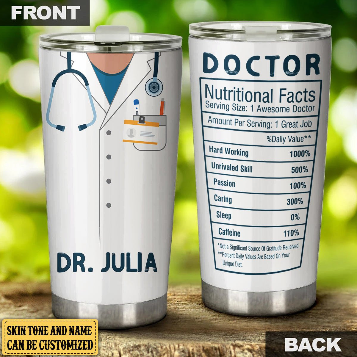 Personalized Doctor Nutritional Facts Tumblerwdwq eqw easdasd Personalized Doctor Nutritional Facts Tumblerewq wqe wqeaadk.