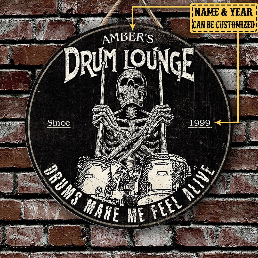 Personalized Drum Lounge Wood Round Signwdwq eqw easdasd Personalized Drum Lounge Wood Round Signewq wqe wqeaadk.