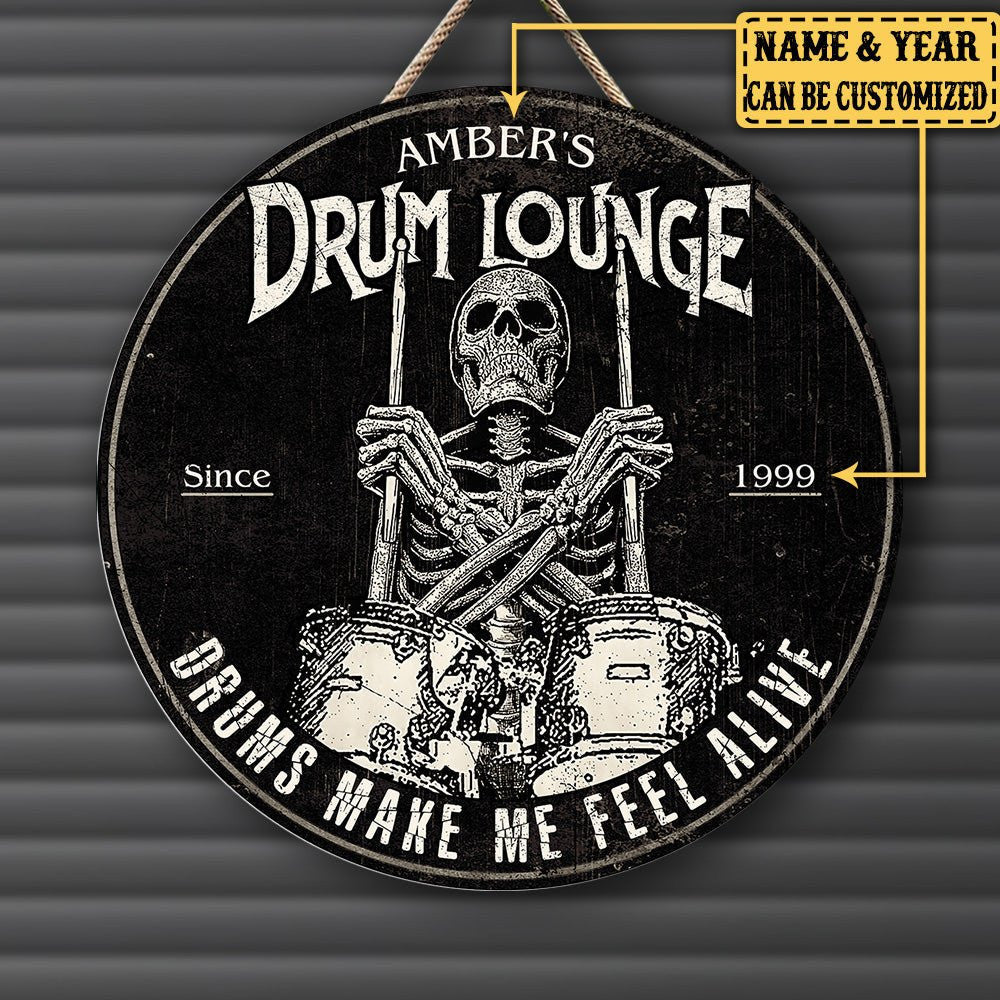 Personalized Drum Lounge Wood Round Signwdwq eqw easdasd Personalized Drum Lounge Wood Round Signewq wqe wqeaadk.