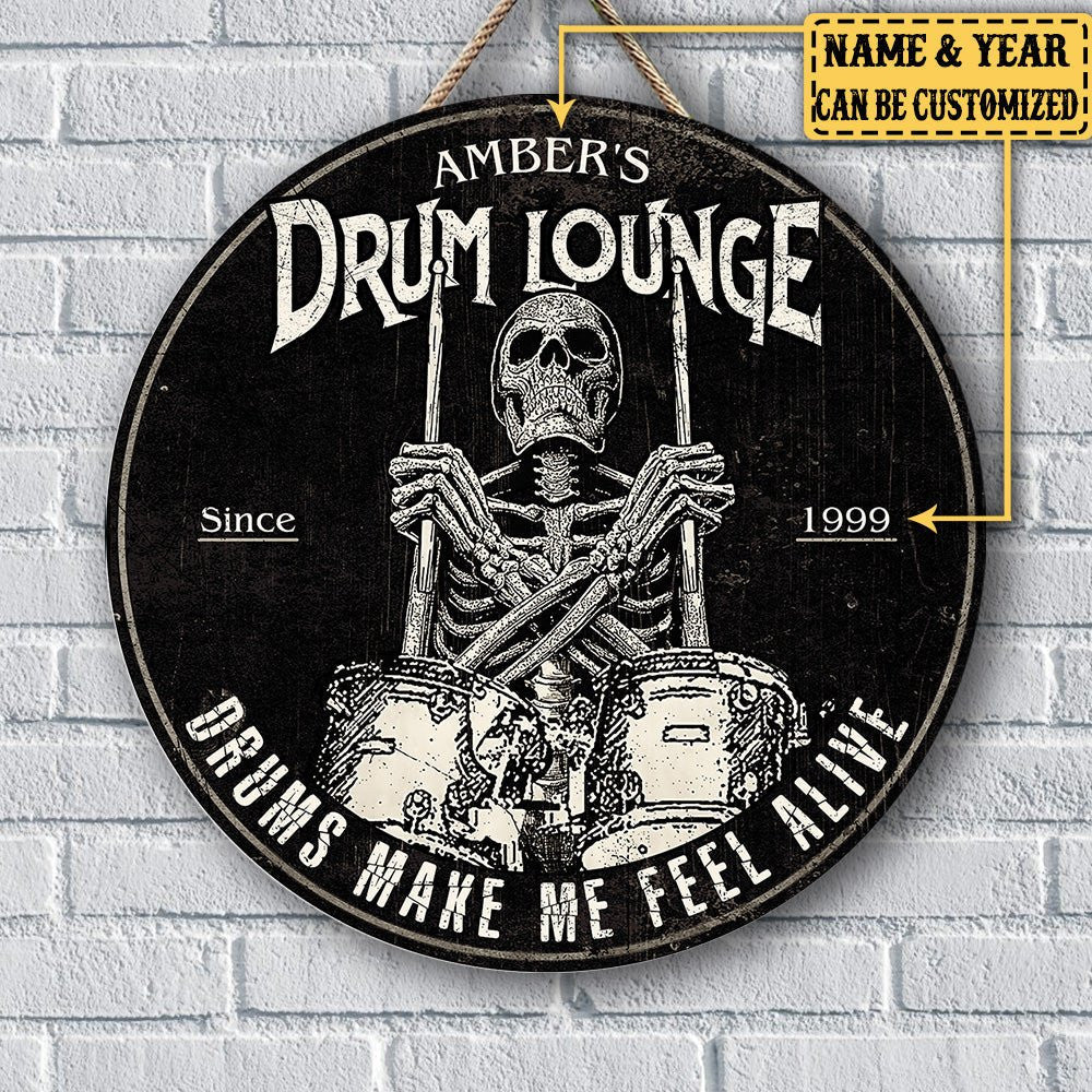 Personalized Drum Lounge Wood Round Signwdwq eqw easdasd Personalized Drum Lounge Wood Round Signewq wqe wqeaadk.