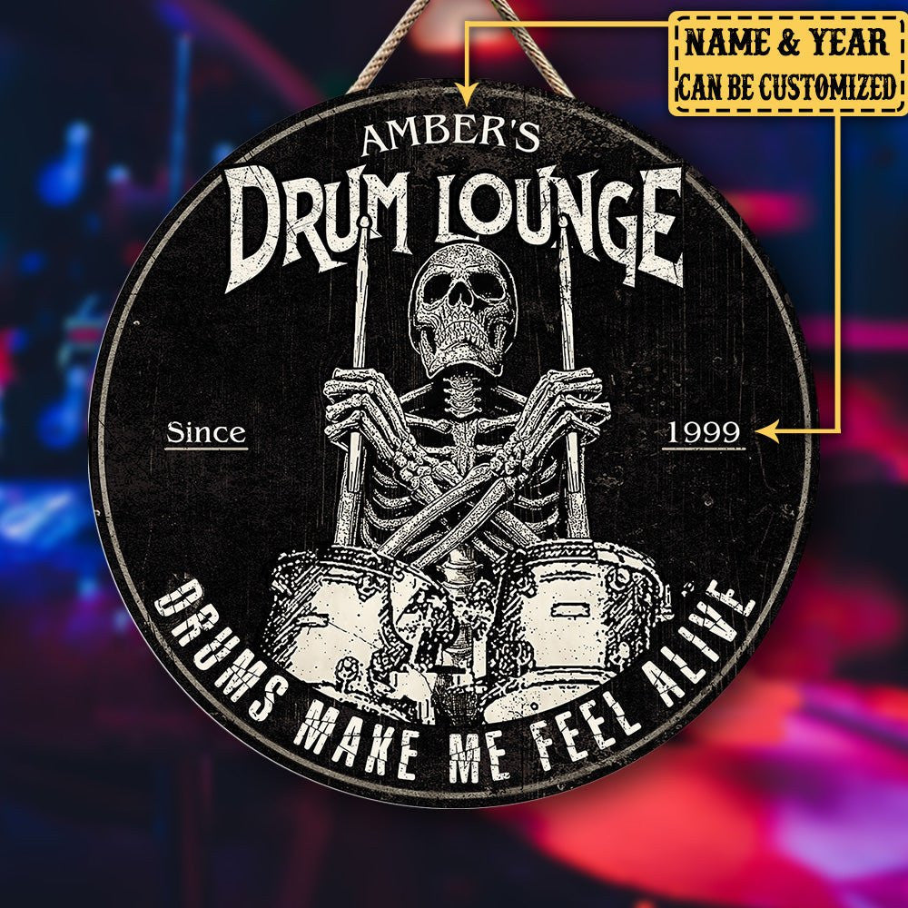 Personalized Drum Lounge Wood Round Signwdwq eqw easdasd Personalized Drum Lounge Wood Round Signewq wqe wqeaadk.