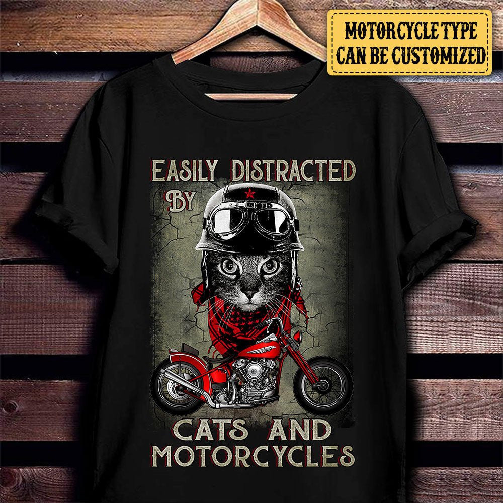 Personalized Easily Distracted By Cats And Motorcycles Shirtwdwq eqw easdasd Personalized Easily Distracted By Cats And Motorcycles Shirtewq wqe wqeaadk.