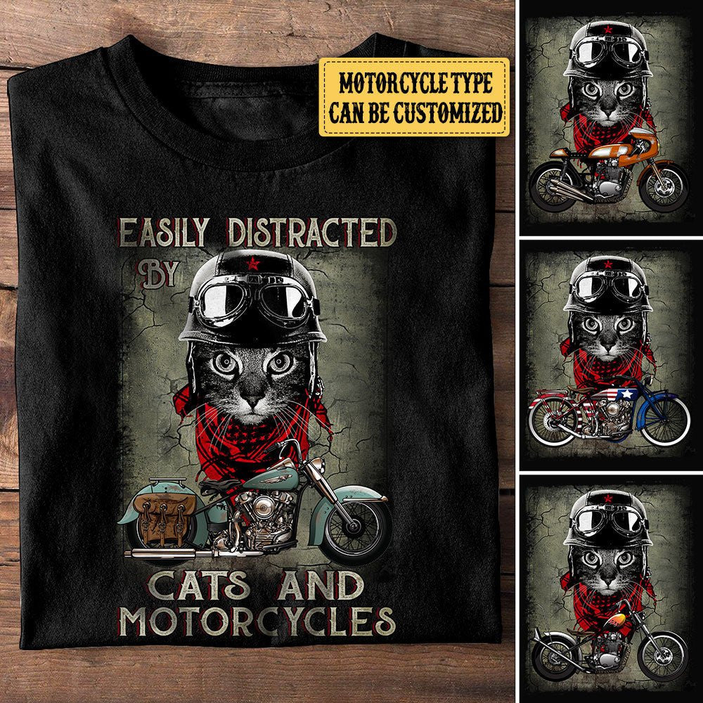 Personalized Easily Distracted By Cats And Motorcycles Shirtwdwq eqw easdasd Personalized Easily Distracted By Cats And Motorcycles Shirtewq wqe wqeaadk.