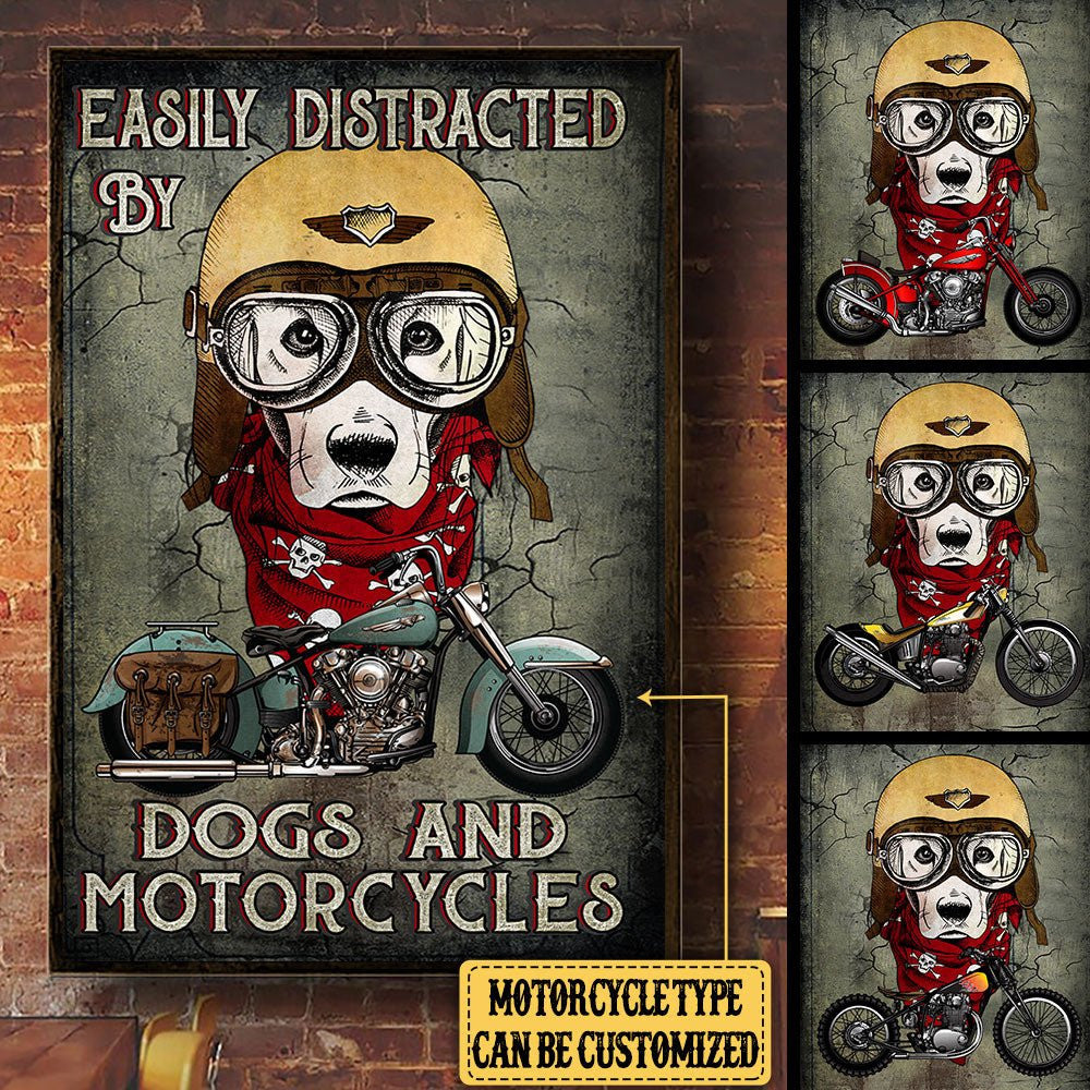 Personalized Easily Distracted By Dogs And Motorcycles Poster & Canvaswdwq eqw easdasd Personalized Easily Distracted By Dogs And Motorcycles Poster & Canvasewq wqe wqeaadk.