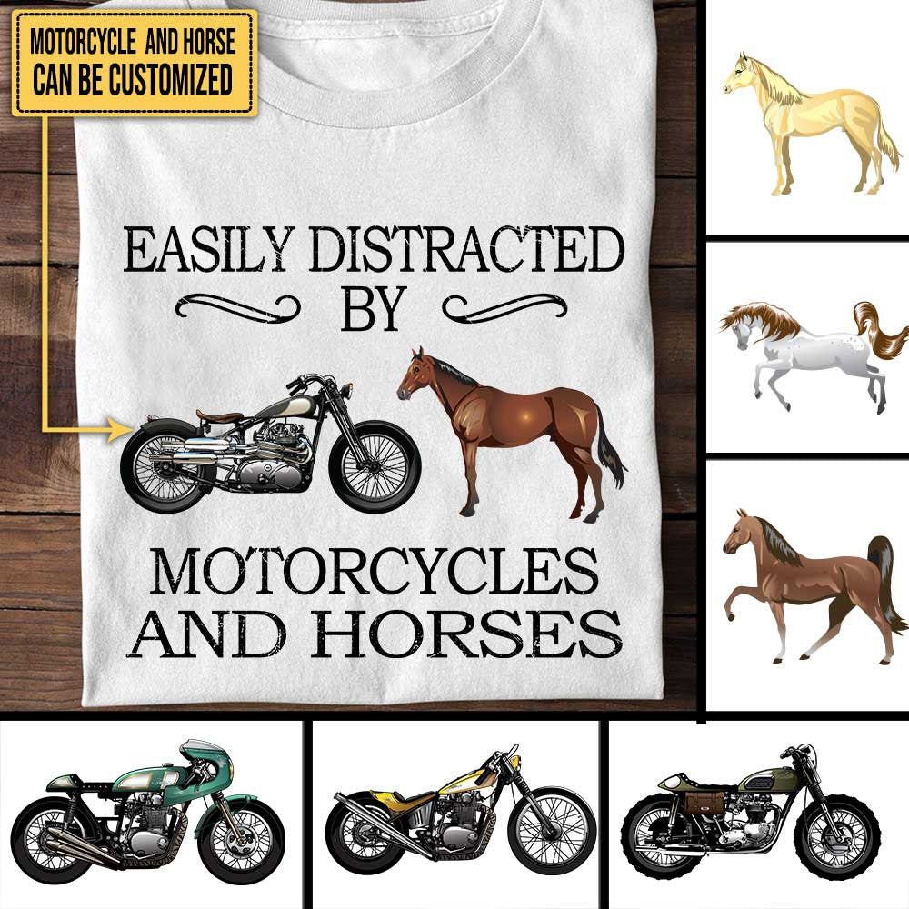 Personalized Easily Distracted By Motorcycles And Horses Shirtwdwq eqw easdasd Personalized Easily Distracted By Motorcycles And Horses Shirtewq wqe wqeaadk.