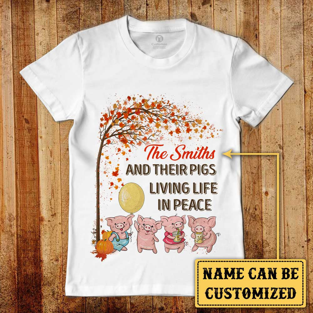 Personalized Family And Their Pigs Living Life In Peace Shirtwdwq eqw easdasd Personalized Family And Their Pigs Living Life In Peace Shirtewq wqe wqeaadk.