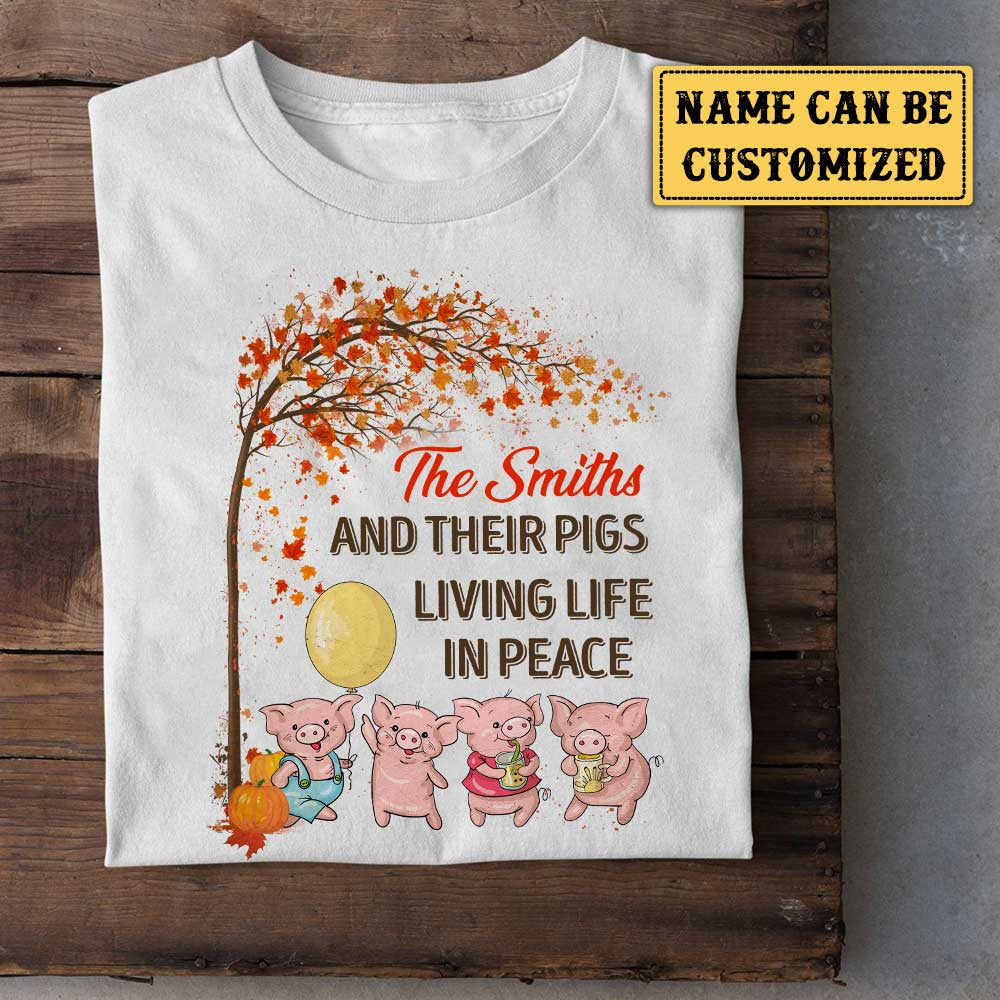 Personalized Family And Their Pigs Living Life In Peace Shirtwdwq eqw easdasd Personalized Family And Their Pigs Living Life In Peace Shirtewq wqe wqeaadk.