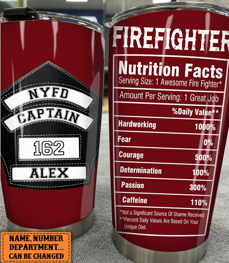 Personalized Firefighter Nutritional Facts Tumblerwdwq eqw easdasd Personalized Firefighter Nutritional Facts Tumblerewq wqe wqeaadk.