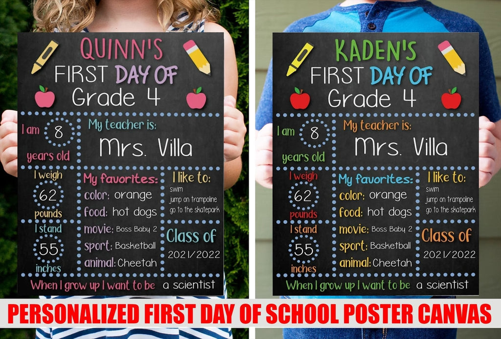 Personalized First and Last Day of School Poster Canvas - Back to School Poster Canvaswdwq eqw easdasd Personalized First and Last Day of School Poster Canvas - Back to School Poster Canvasewq wqe wqeaadk.