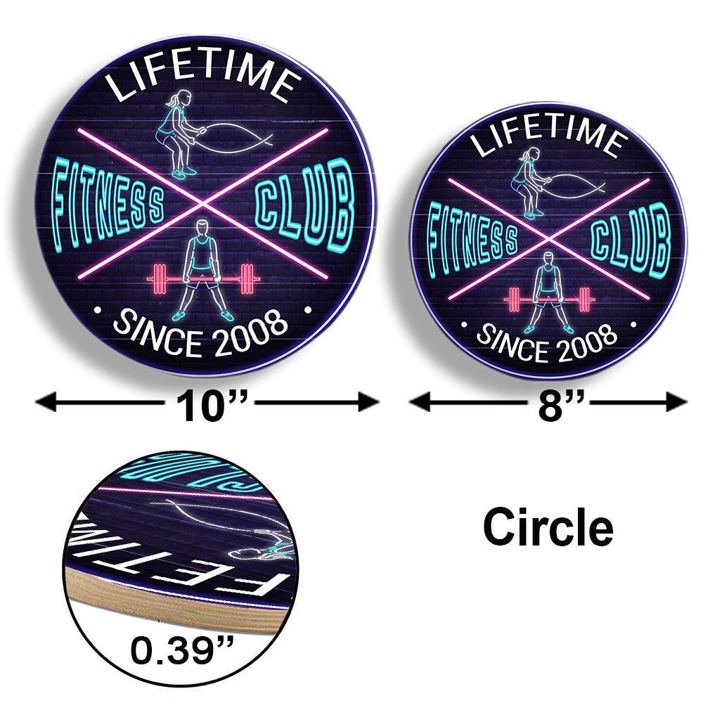 Personalized Fitness Club Pallet Wood Circle Signwdwq eqw easdasd Personalized Fitness Club Pallet Wood Circle Signewq wqe wqeaadk.