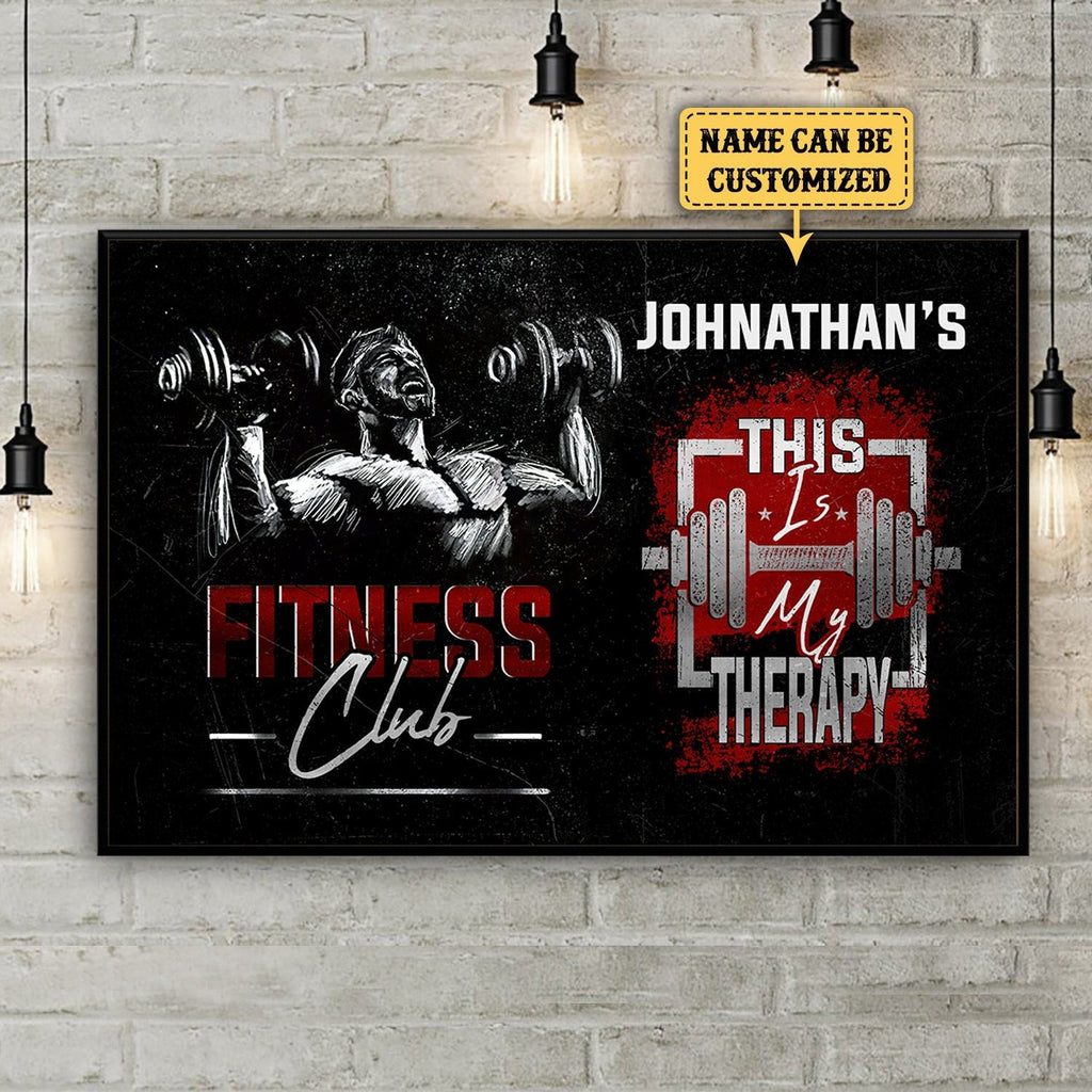 Personalized Fitness Club This Is My Therapy Posterwdwq eqw easdasd Personalized Fitness Club This Is My Therapy Posterewq wqe wqeaadk.