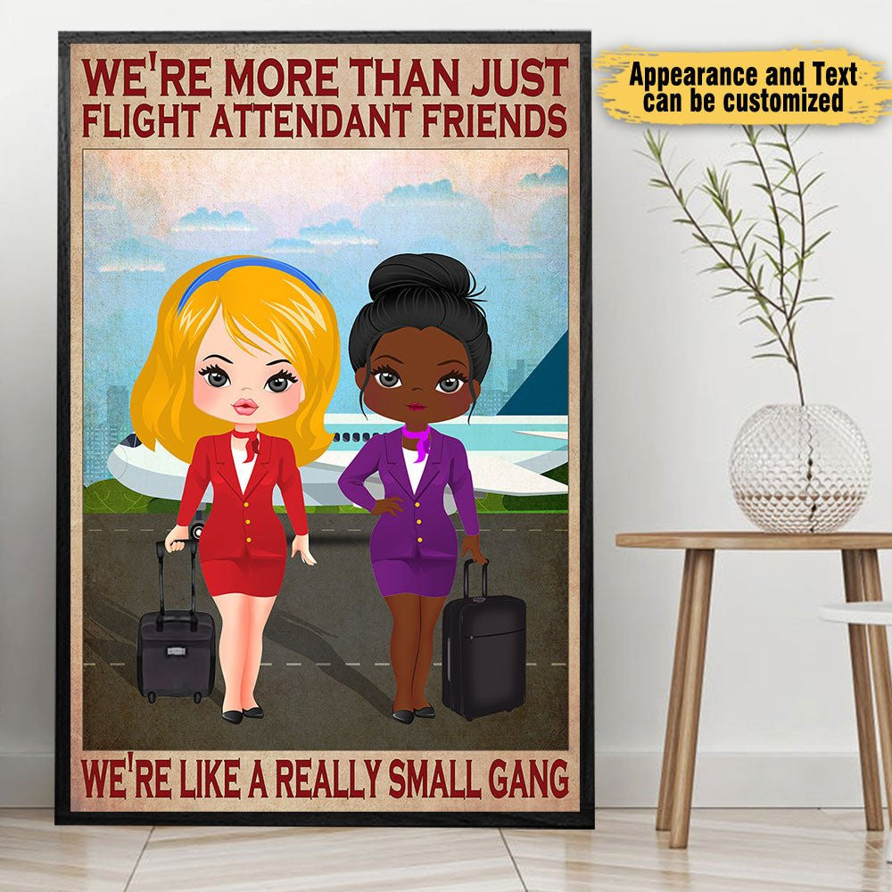Personalized Flight Attendant Friends Poster & Canvaswdwq eqw easdasd Personalized Flight Attendant Friends Poster & Canvasewq wqe wqeaadk.