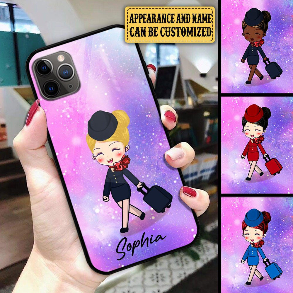 Personalized Flight Attendant Glass Phone Casewdwq eqw easdasd Personalized Flight Attendant Glass Phone Caseewq wqe wqeaadk.