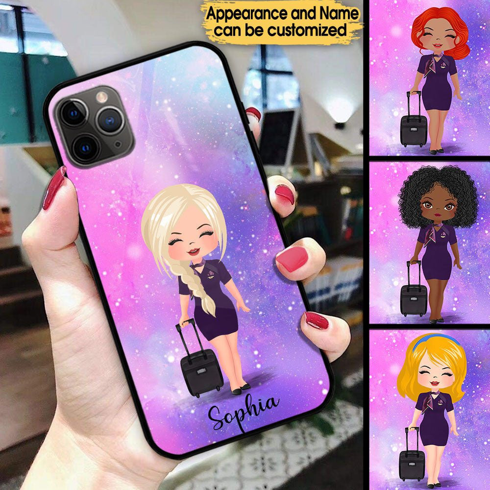 Personalized Flight Attendant Glass Phone Casewdwq eqw easdasd Personalized Flight Attendant Glass Phone Caseewq wqe wqeaadk.