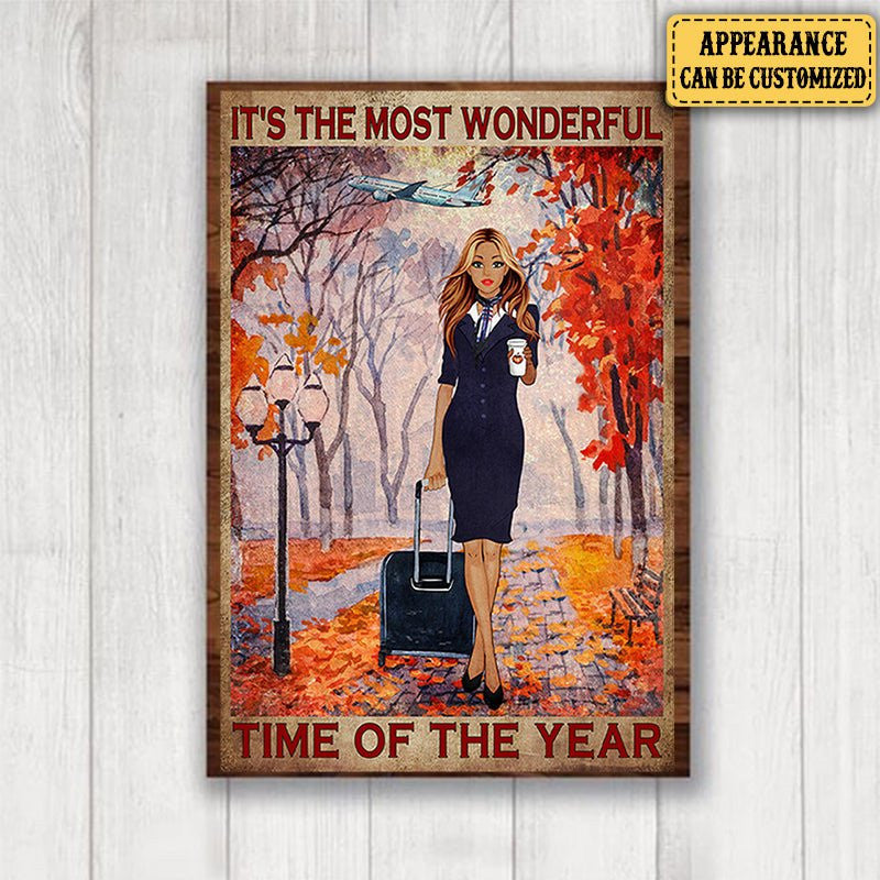 Personalized Flight Attendant It's The Most Wonderful Time Of The Year Posterwdwq eqw easdasd Personalized Flight Attendant It's The Most Wonderful Time Of The Year Posterewq wqe wqeaadk.