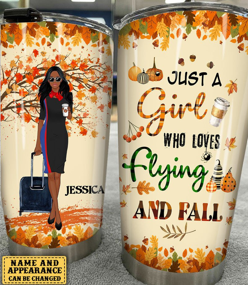 Personalized Flight Attendant Just A Girl Who Loves Flying And Fall Tumblerwdwq eqw easdasd Personalized Flight Attendant Just A Girl Who Loves Flying And Fall Tumblerewq wqe wqeaadk.