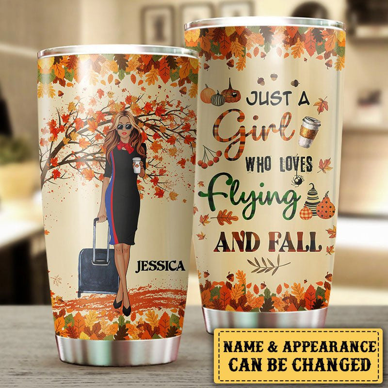Personalized Flight Attendant Just A Girl Who Loves Flying And Fall Tumblerwdwq eqw easdasd Personalized Flight Attendant Just A Girl Who Loves Flying And Fall Tumblerewq wqe wqeaadk.