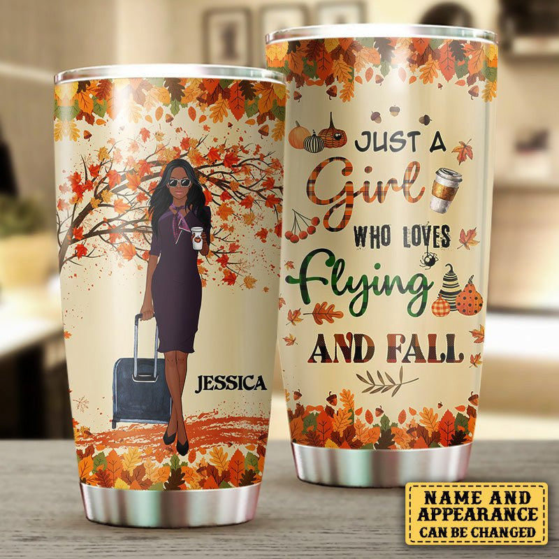 Personalized Flight Attendant Just A Girl Who Loves Flying And Fall Tumblerwdwq eqw easdasd Personalized Flight Attendant Just A Girl Who Loves Flying And Fall Tumblerewq wqe wqeaadk.
