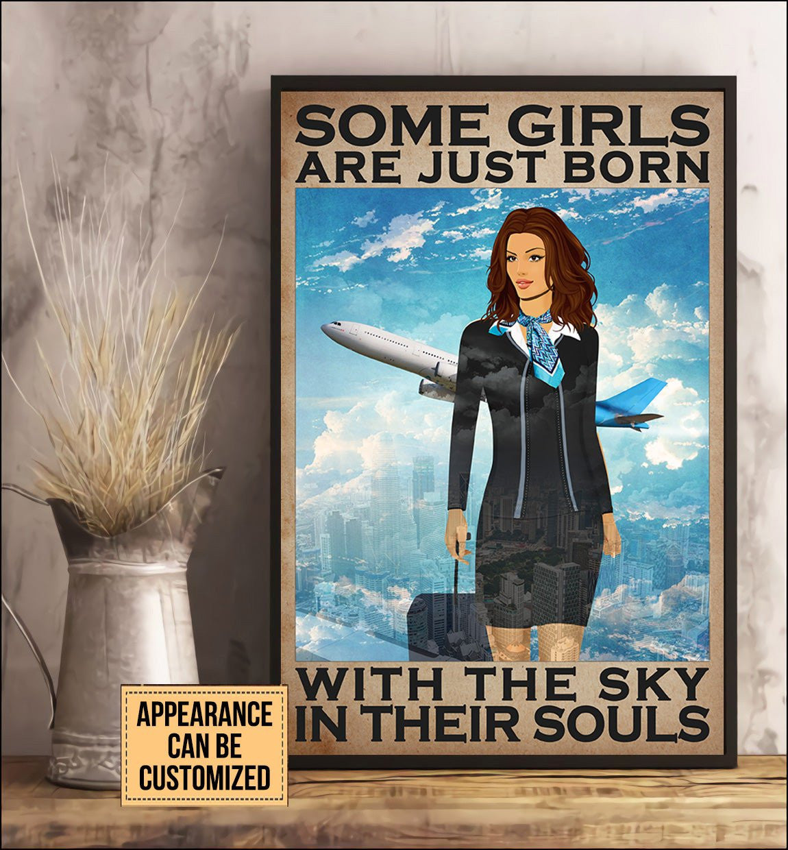 Personalized Flight Attendant Some Girls Are Just Born With The Sky In Their Souls Poster & Canvaswdwq eqw easdasd Personalized Flight Attendant Some Girls Are Just Born With The Sky In Their Souls Poster & Canvasewq wqe wqeaadk.