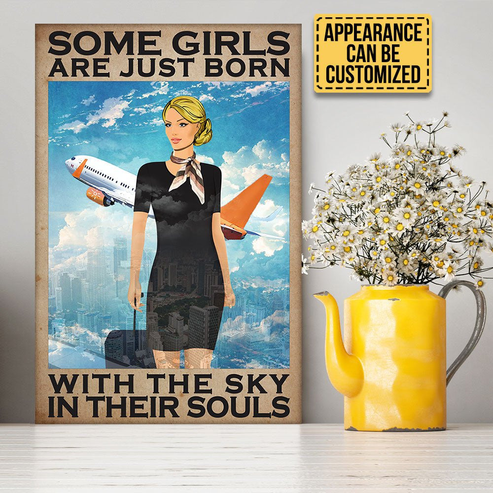 Personalized Flight Attendant Some Girls Are Just Born With The Sky In Their Souls Poster & Canvaswdwq eqw easdasd Personalized Flight Attendant Some Girls Are Just Born With The Sky In Their Souls Poster & Canvasewq wqe wqeaadk.