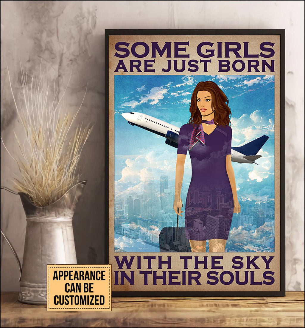 Personalized Flight Attendant Some Girls Are Just Born With The Sky In Their Souls Poster & Canvaswdwq eqw easdasd Personalized Flight Attendant Some Girls Are Just Born With The Sky In Their Souls Poster & Canvasewq wqe wqeaadk.