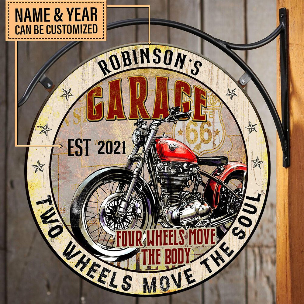 Personalized Four Wheels Move The Body Two Wheels Move The Soul Garage Wood Round Signwdwq eqw easdasd Personalized Four Wheels Move The Body Two Wheels Move The Soul Garage Wood Round Signewq wqe wqeaadk.