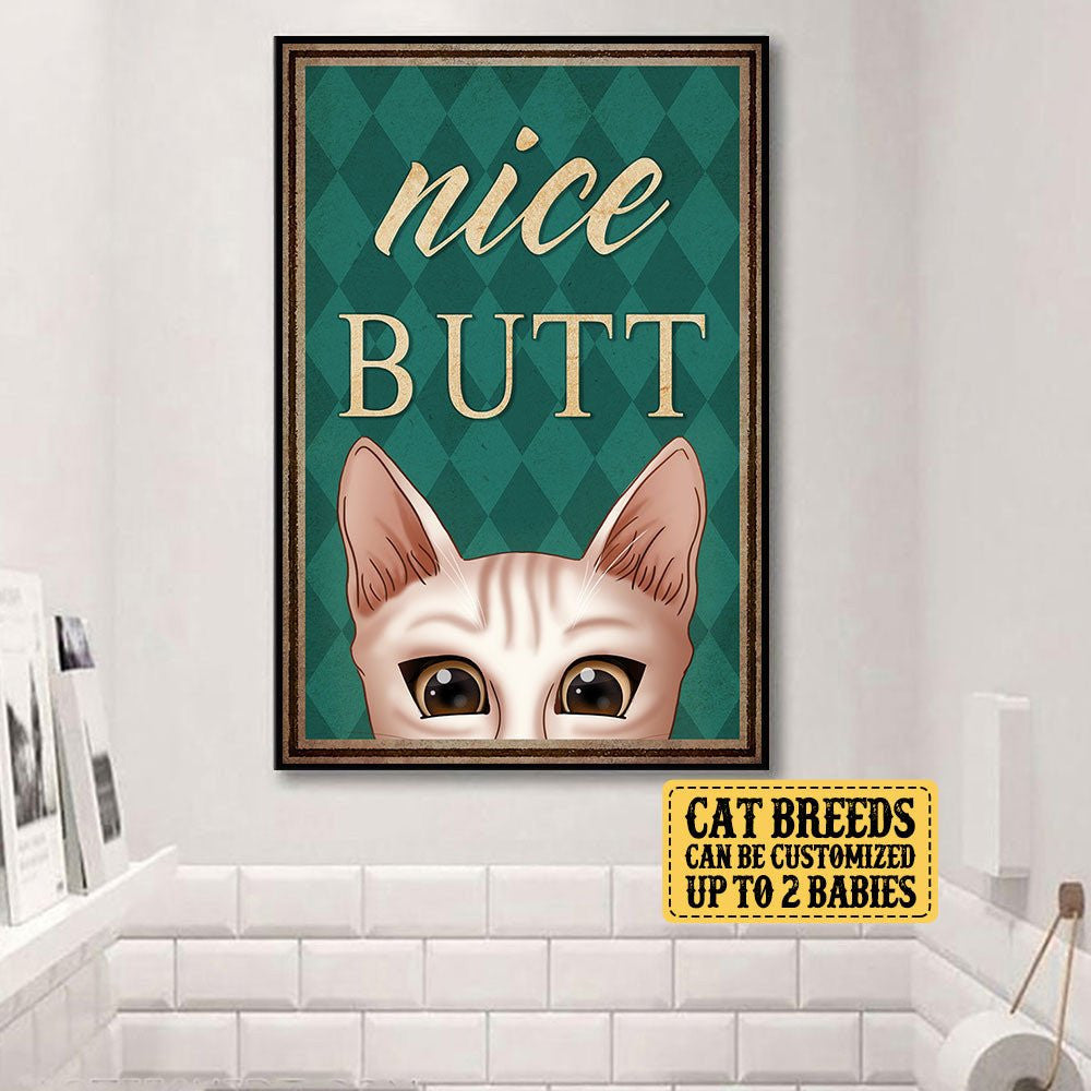 Personalized Funny Cat Bathroom Poster & Canvaswdwq eqw easdasd Personalized Funny Cat Bathroom Poster & Canvasewq wqe wqeaadk.